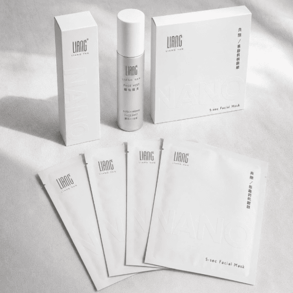 LIANG YAN 5-Second Two-Piece Facial Mask & Face Mist Set | 5 Masks + 30ml