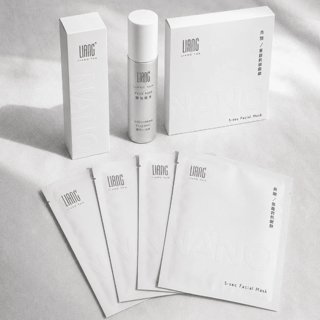 LIANG YAN 5-Second Two-Piece Facial Mask & Face Mist Set | 5 Masks + 30ml