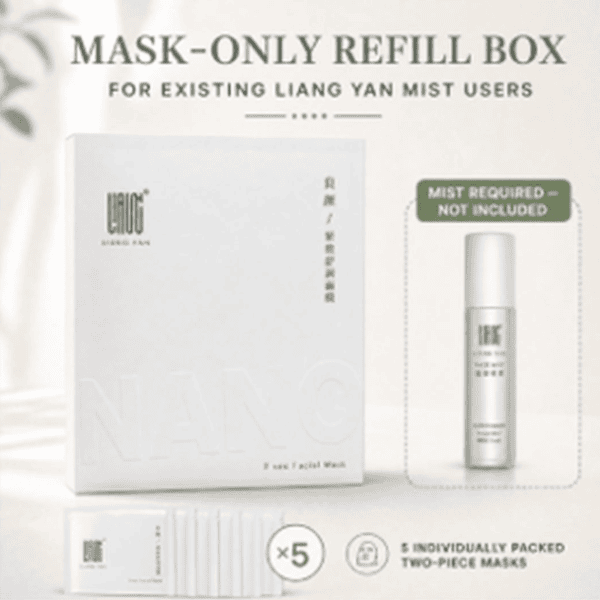 LIANG YAN Facial Mask Refill | 5 Two-Piece Masks
